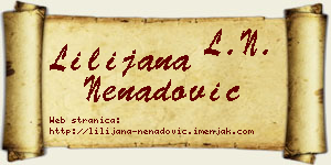 Lilijana Nenadović vizit kartica
